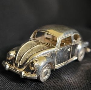 Volkswagen bug solid silver cast model car